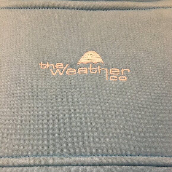 Retro Ice Blue Poly-Flex High Collar Zip Up Vest - Picture 9 of 16